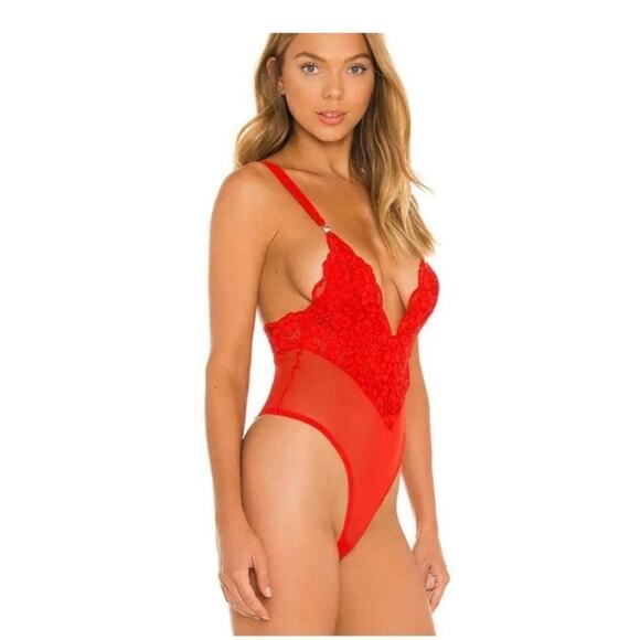 We are HAH Size XS New Cheap and Cheerful Sexy Bodysuit Blood Orange - Picture 4 of 9